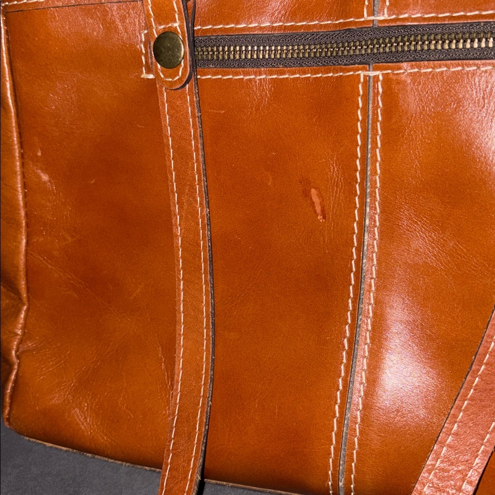 Patricia Nash Brown Leather Shoulder Bag - Picture 2 of 11